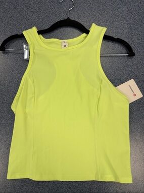 lululemon athletica Neon Yellow Sleeveless Athletic Tank